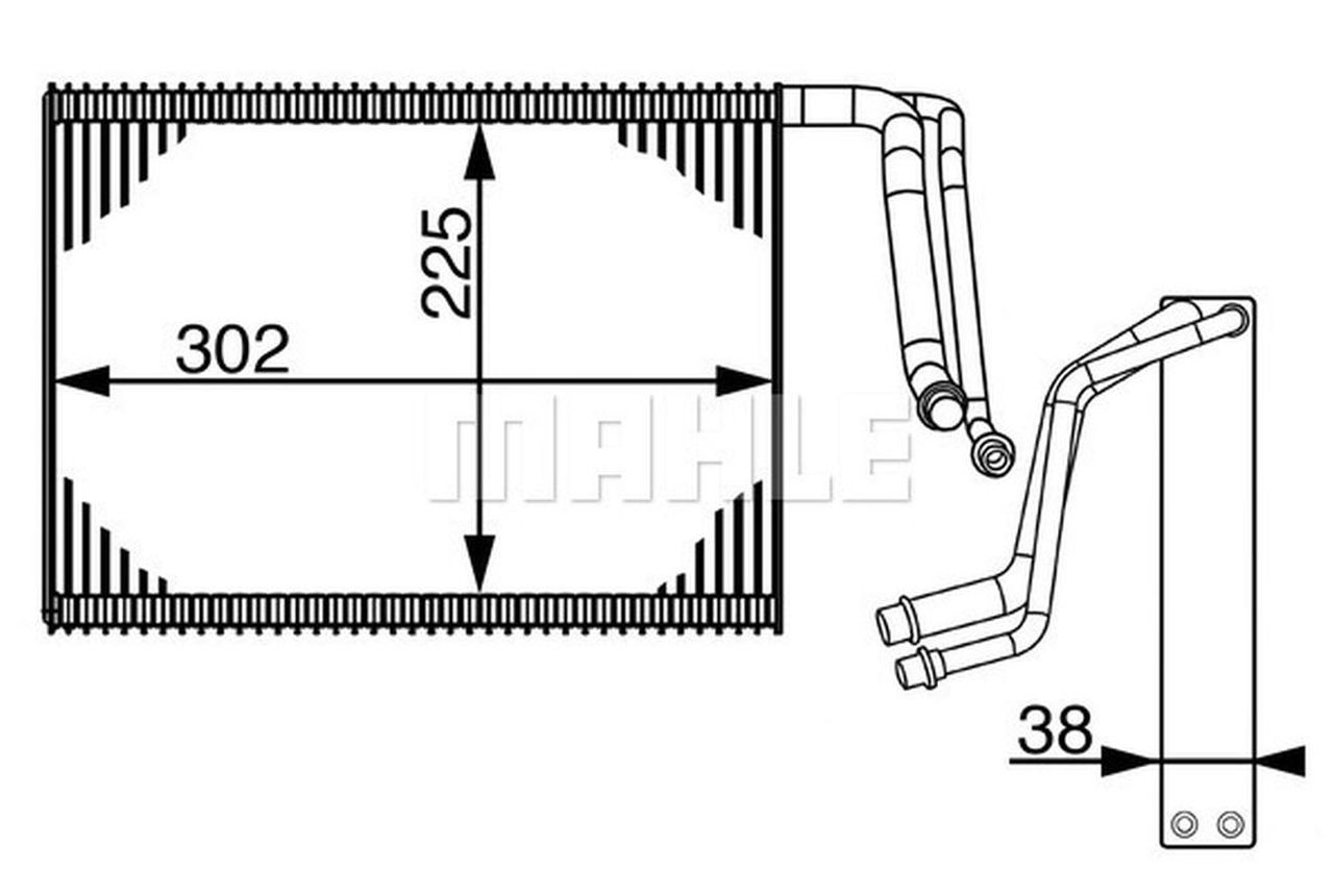 MAHLE PC Evaporator AE143000S