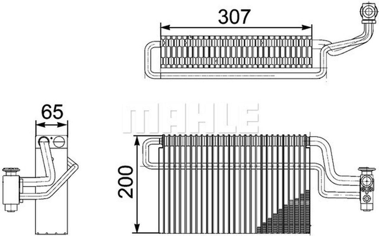 MAHLE Truck/Bus Evaporator AE146000P