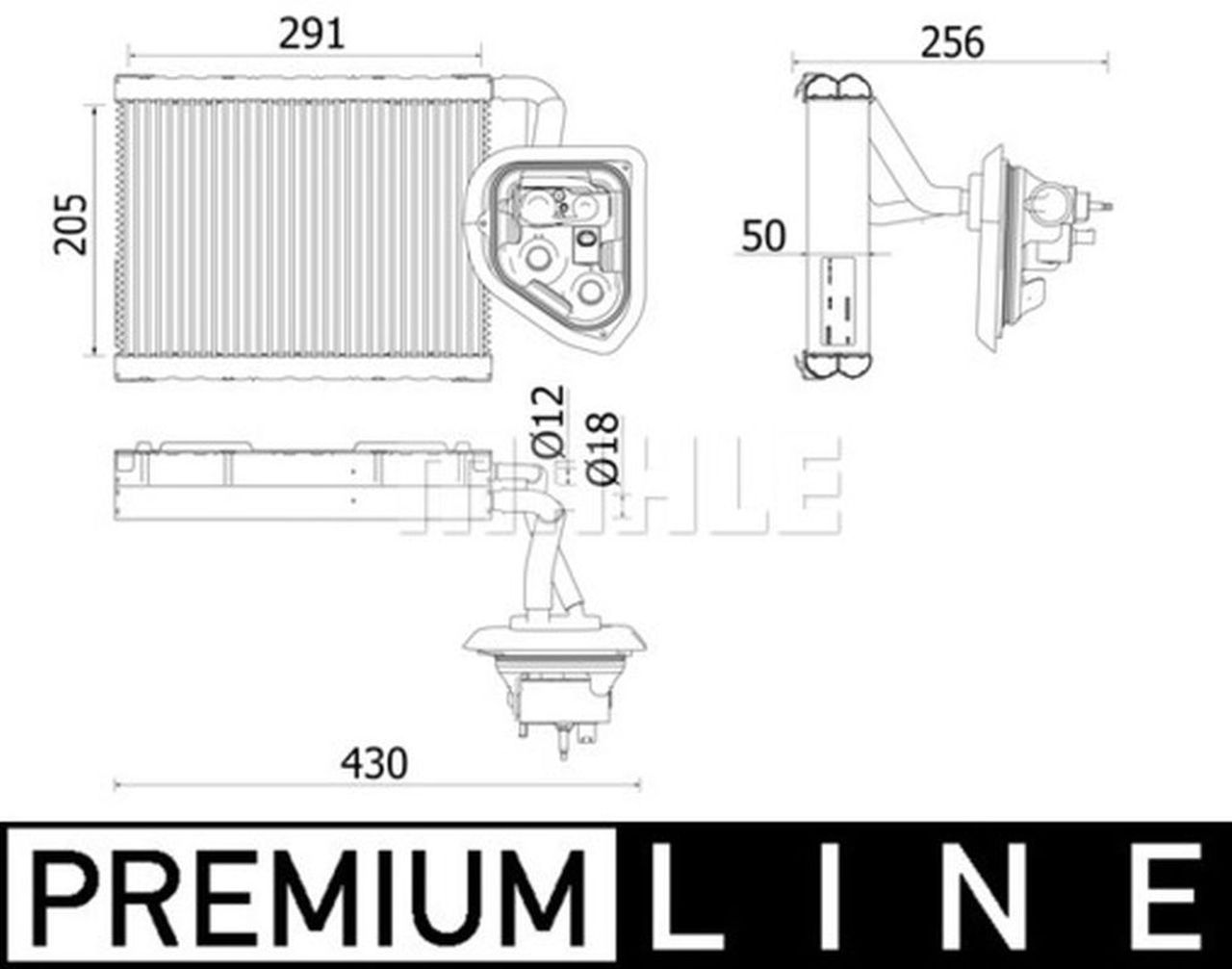 MAHLE PC Evaporator AE159000P