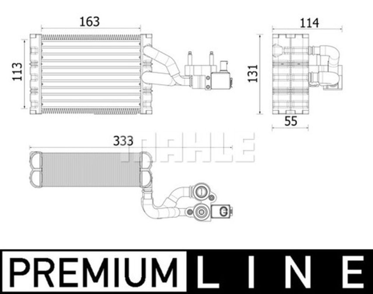 MAHLE Premium Line Aircon Evaporator AE162000P
