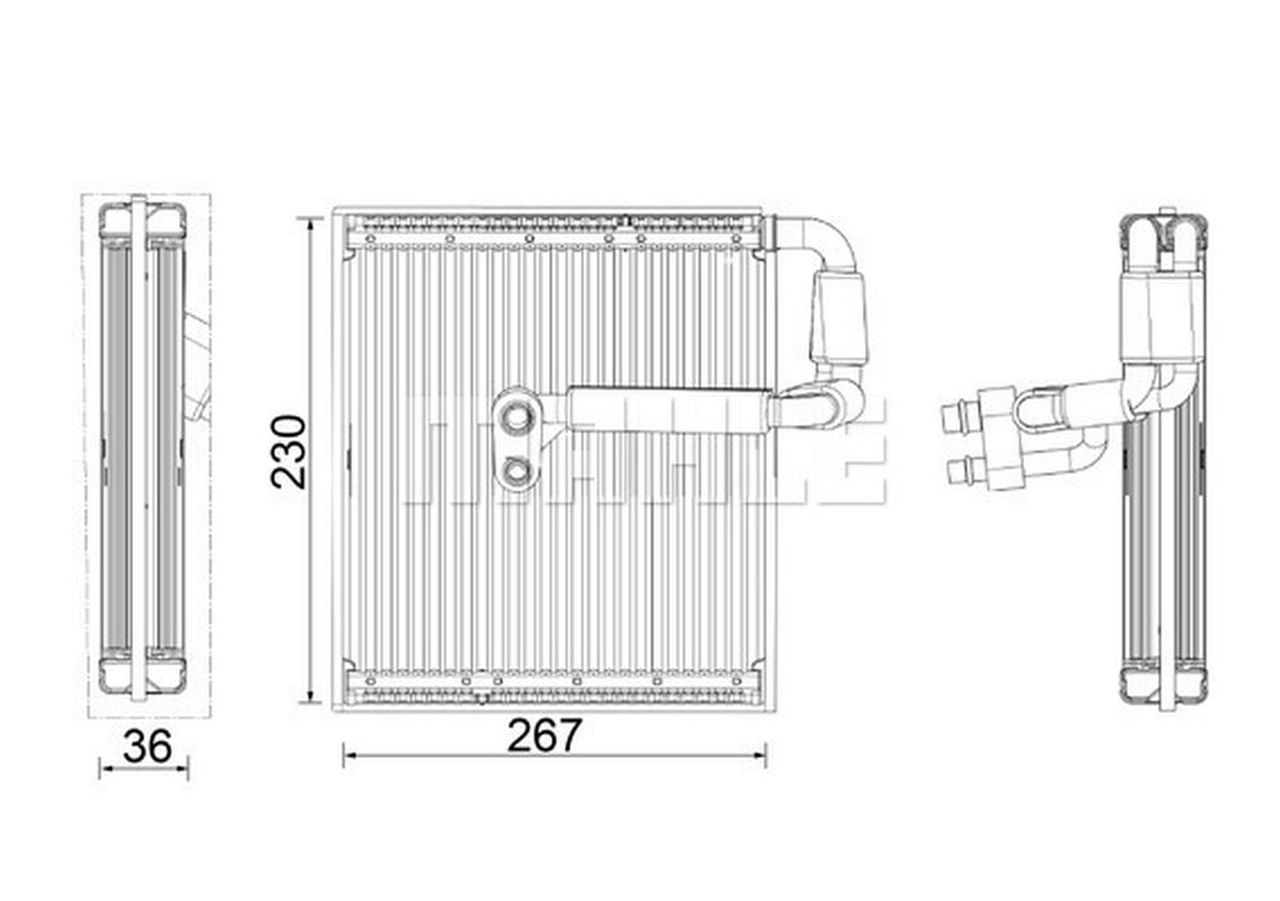 MAHLE PC Evaporator AE27000P