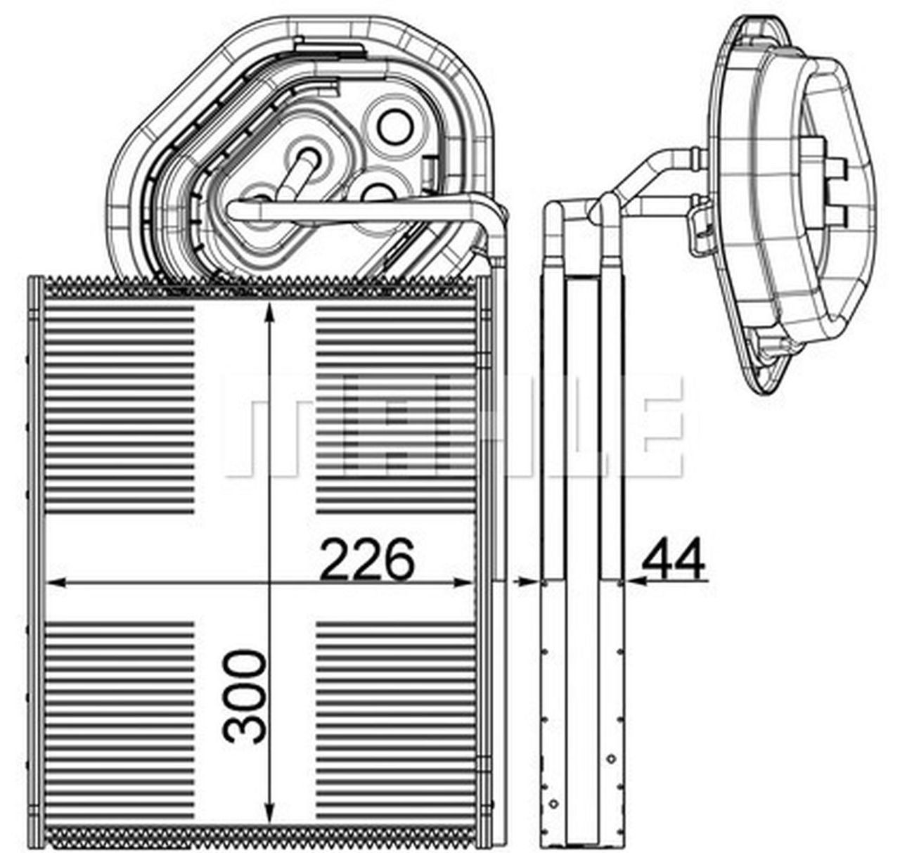 MAHLE PC Evaporator AE3000P