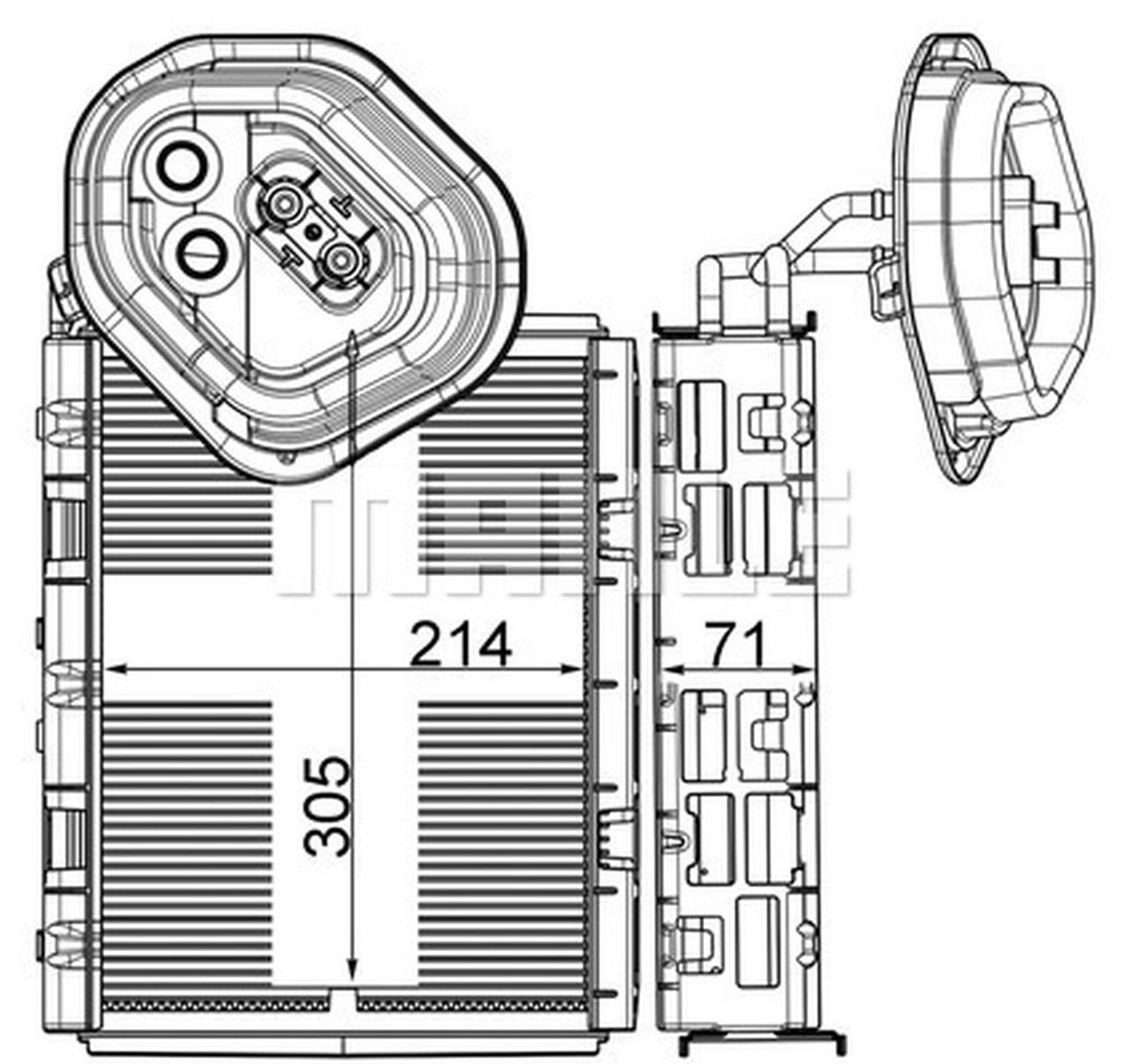 MAHLE PC Evaporator AE4000P