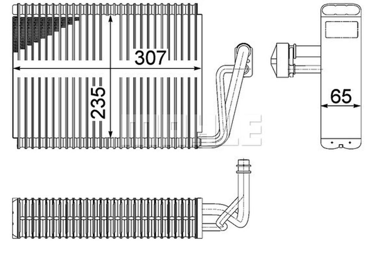 MAHLE PC Evaporator AE53000P