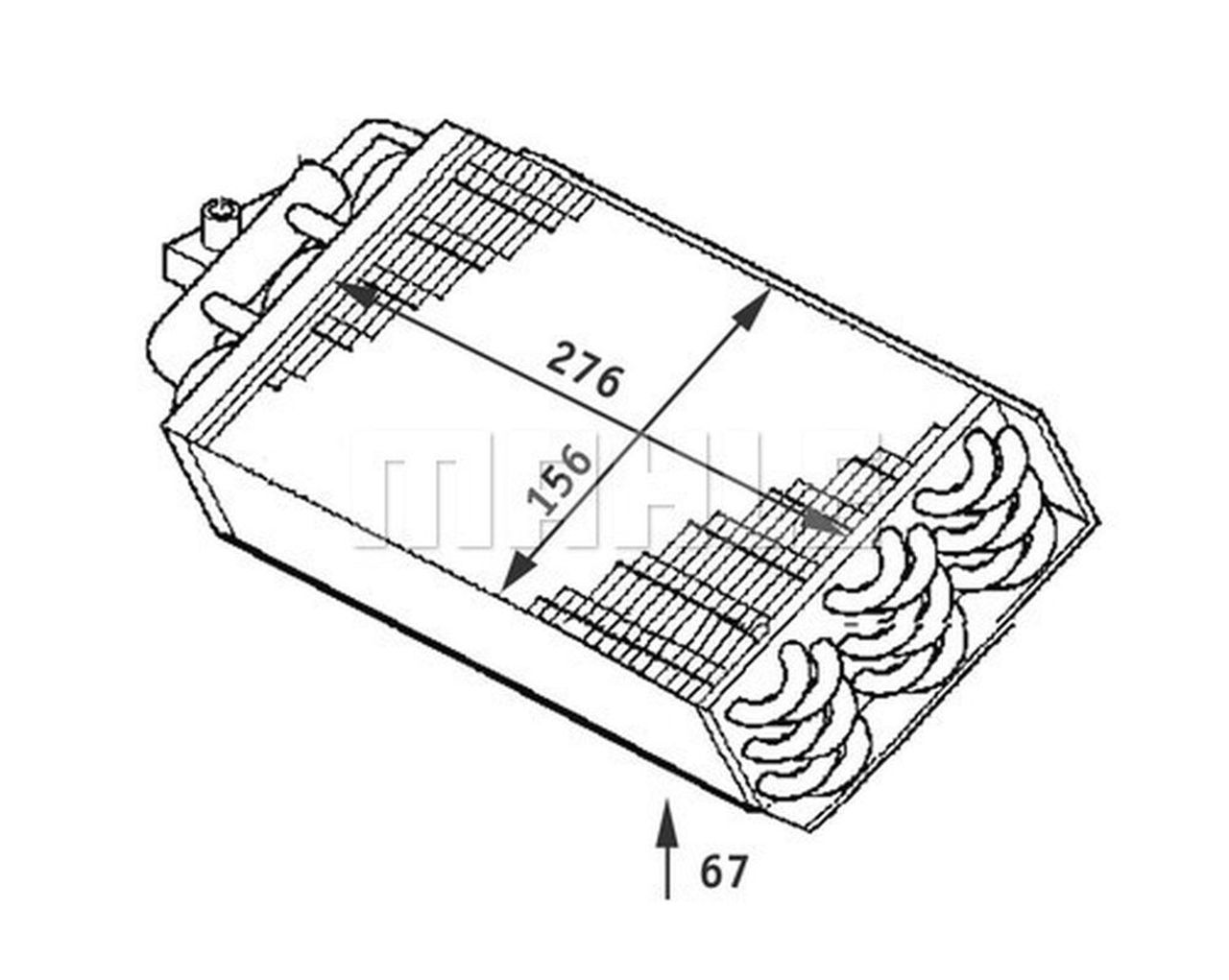 MAHLE PC Evaporator AE64000P