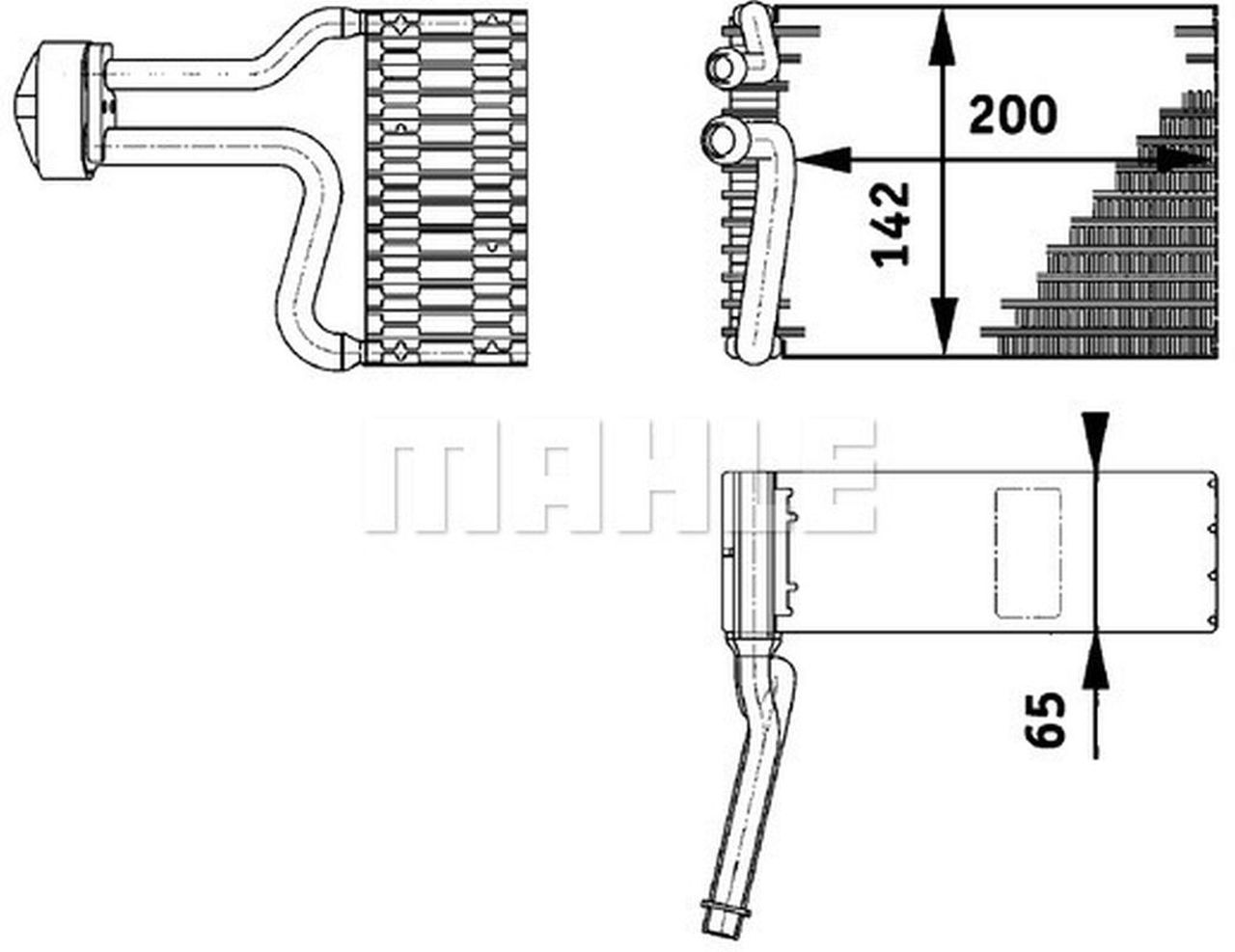 MAHLE LCV Evaporator AE66000P