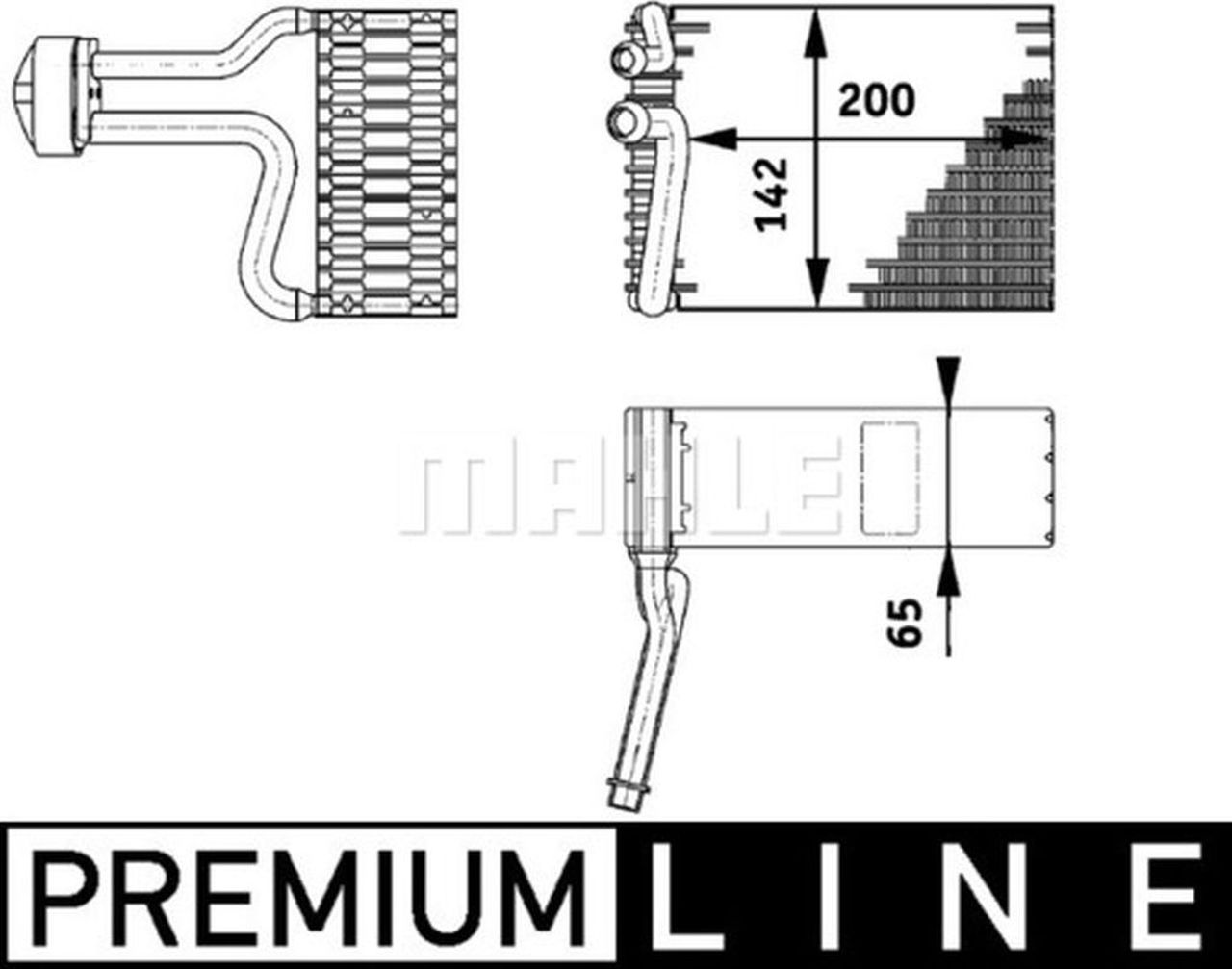 MAHLE LCV Evaporator AE66000P