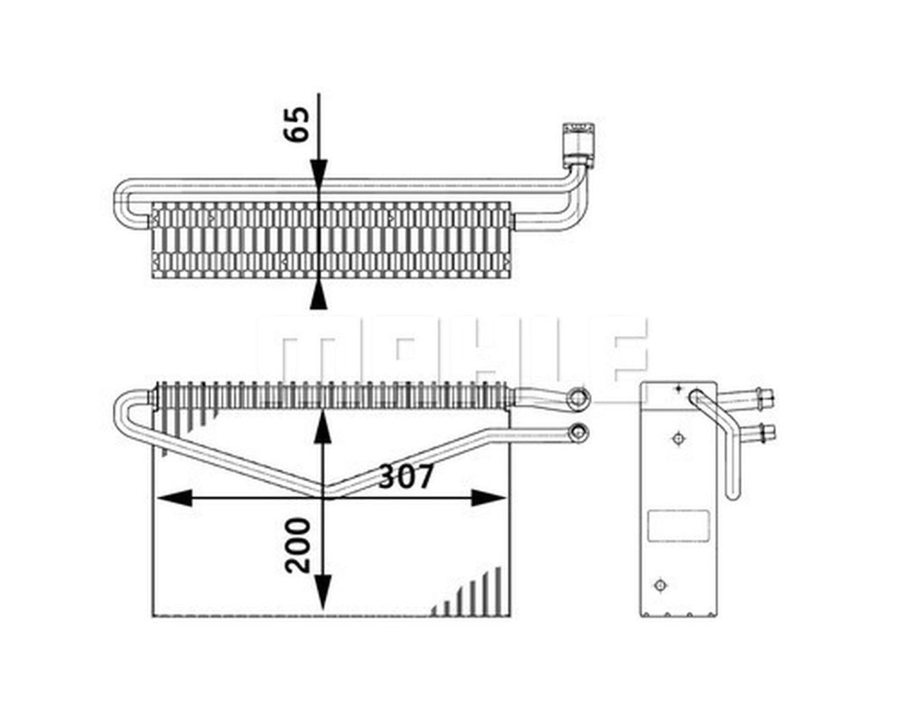 MAHLE Truck/Bus Evaporator AE67000P