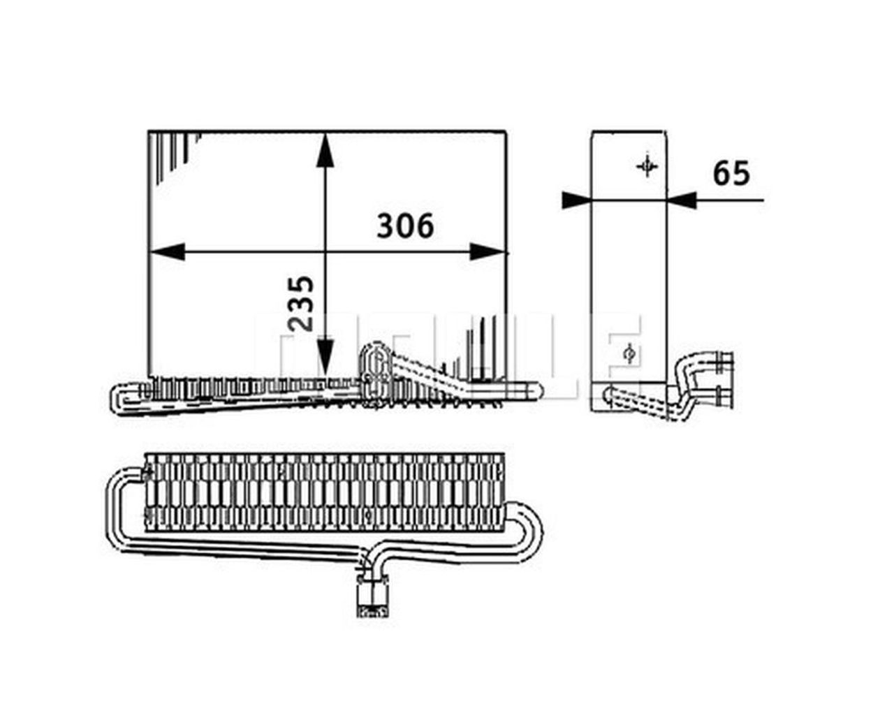 MAHLE Truck/Bus Evaporator AE74000P