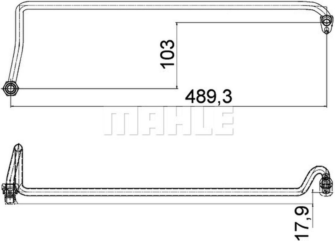 MAHLE PC Interior heat exchanger spare parts AHX5000P