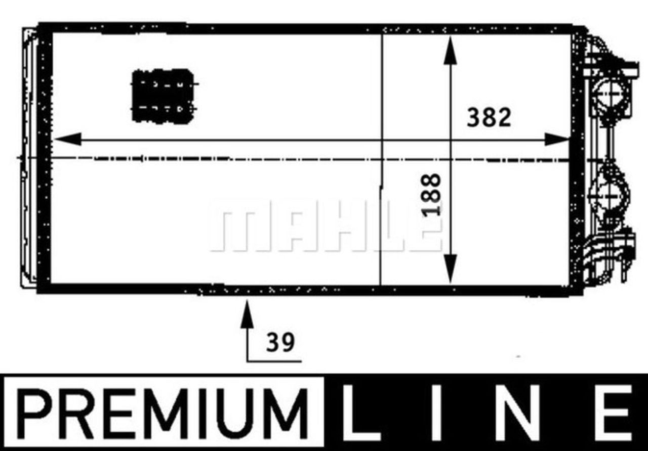 MAHLE Truck/Bus Interior heat exchanger AH122000P