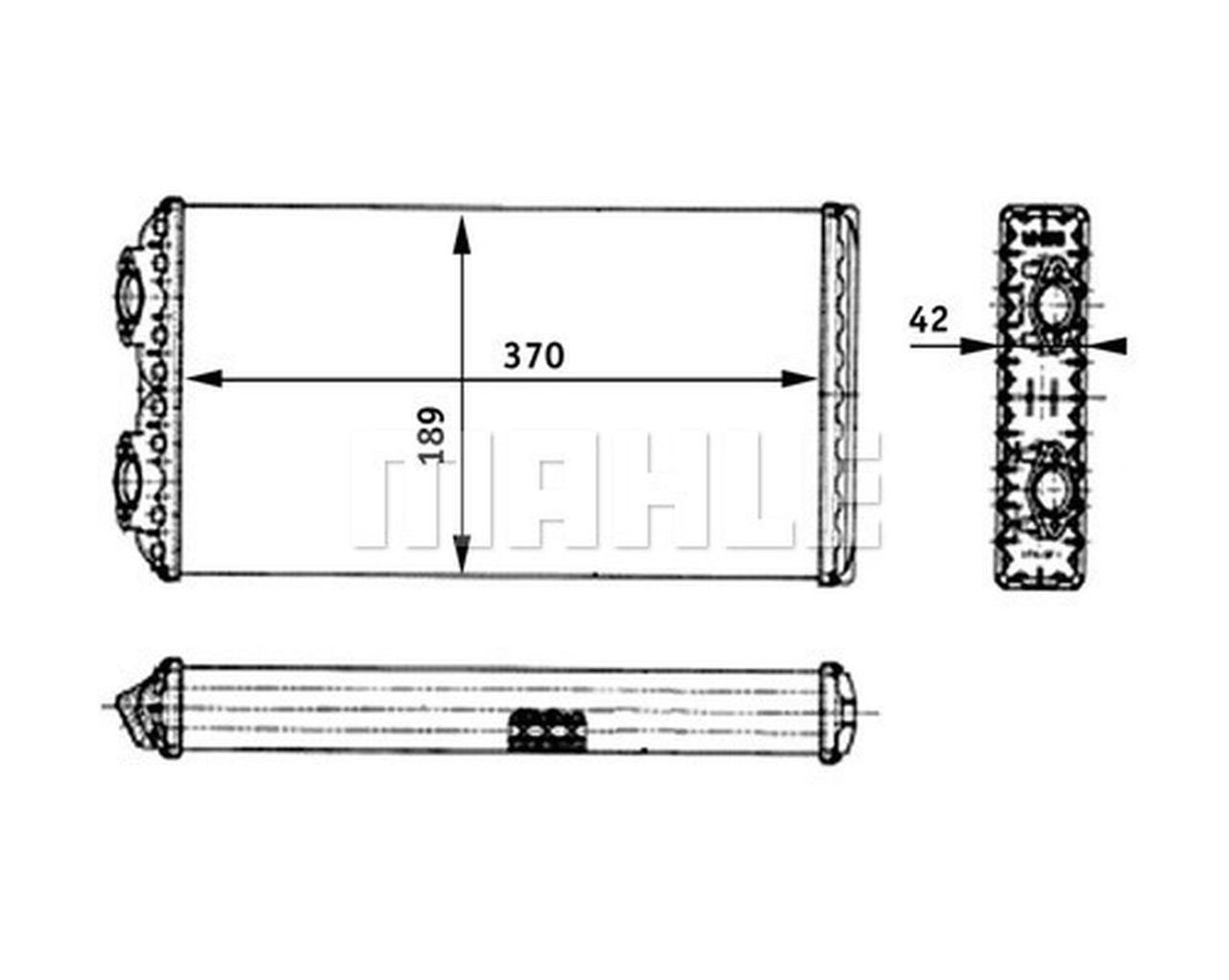 MAHLE Truck/Bus Interior heat exchanger AH125000P
