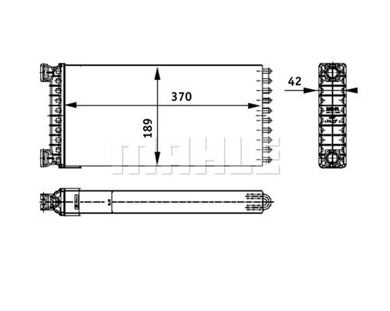 MAHLE Truck/Bus Interior heat exchanger AH130000P