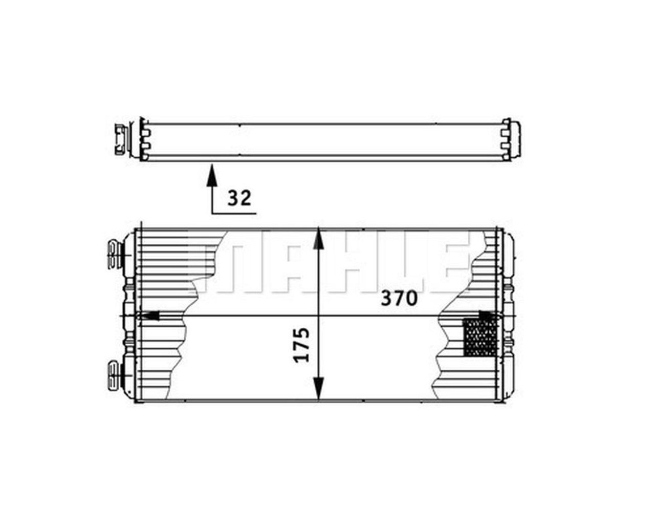 MAHLE Truck/Bus Interior heat exchanger AH131000P