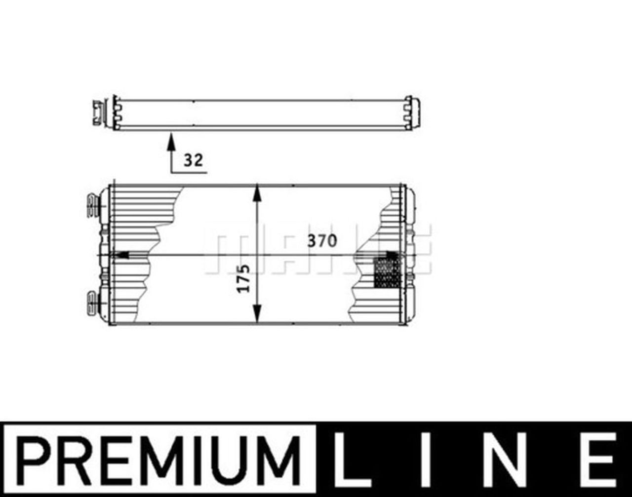 MAHLE Truck/Bus Interior heat exchanger AH131000P