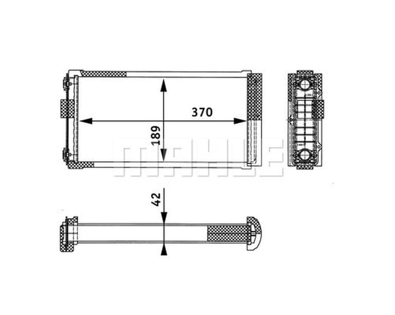 MAHLE Truck/Bus Interior heat exchanger AH134000P