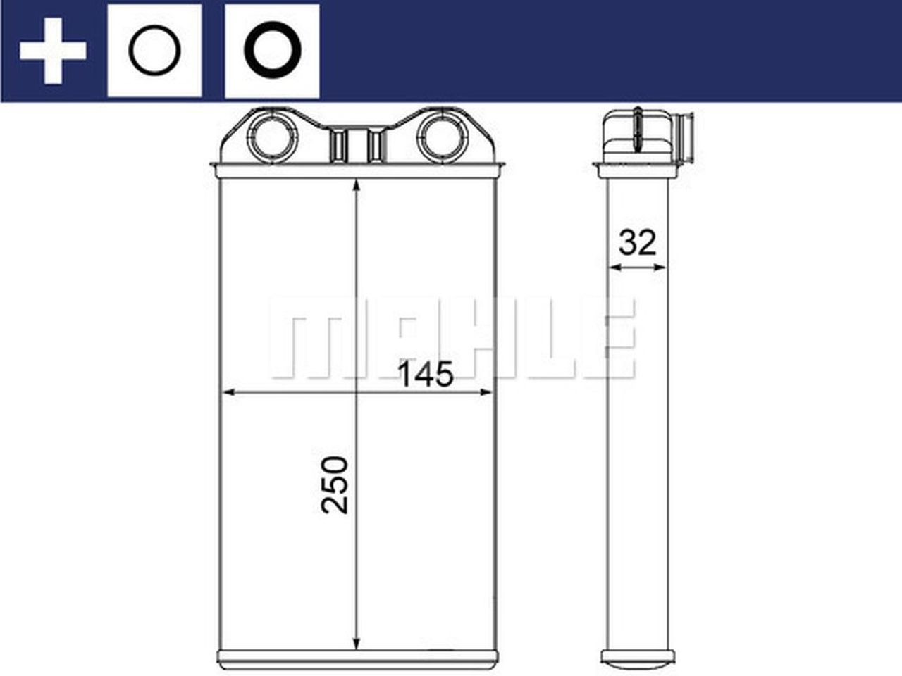 MAHLE LCV Interior heat exchanger AH14000S