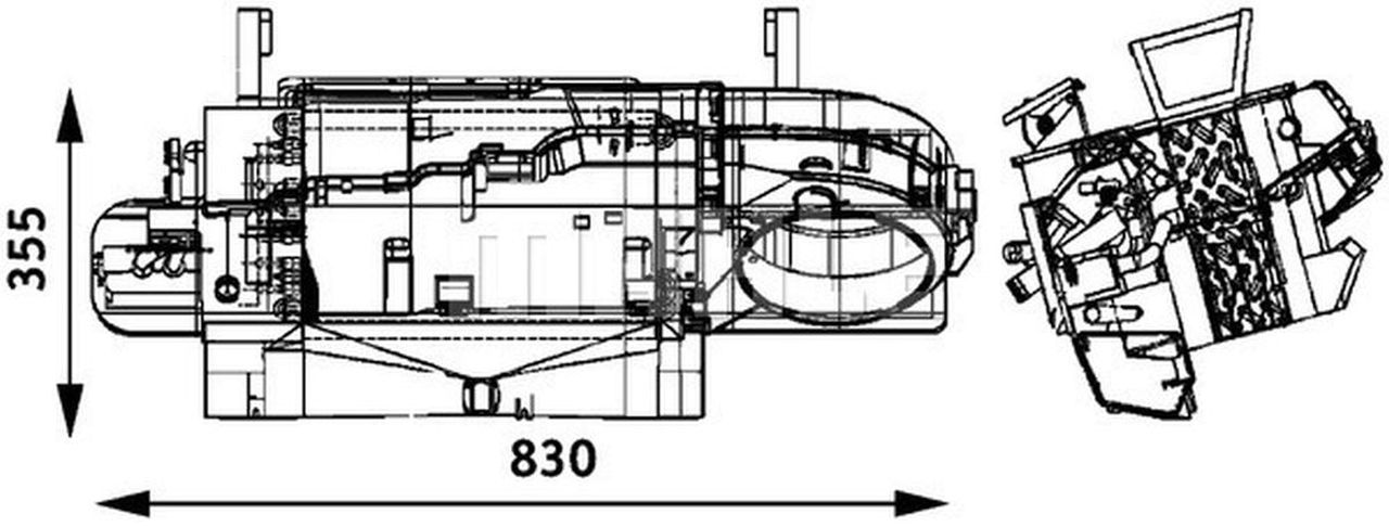 MAHLE Truck/Bus Interior heat exchanger AH172000P