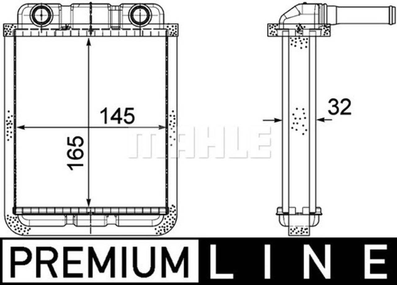 MAHLE Truck/Bus Interior heat exchanger AH182000P