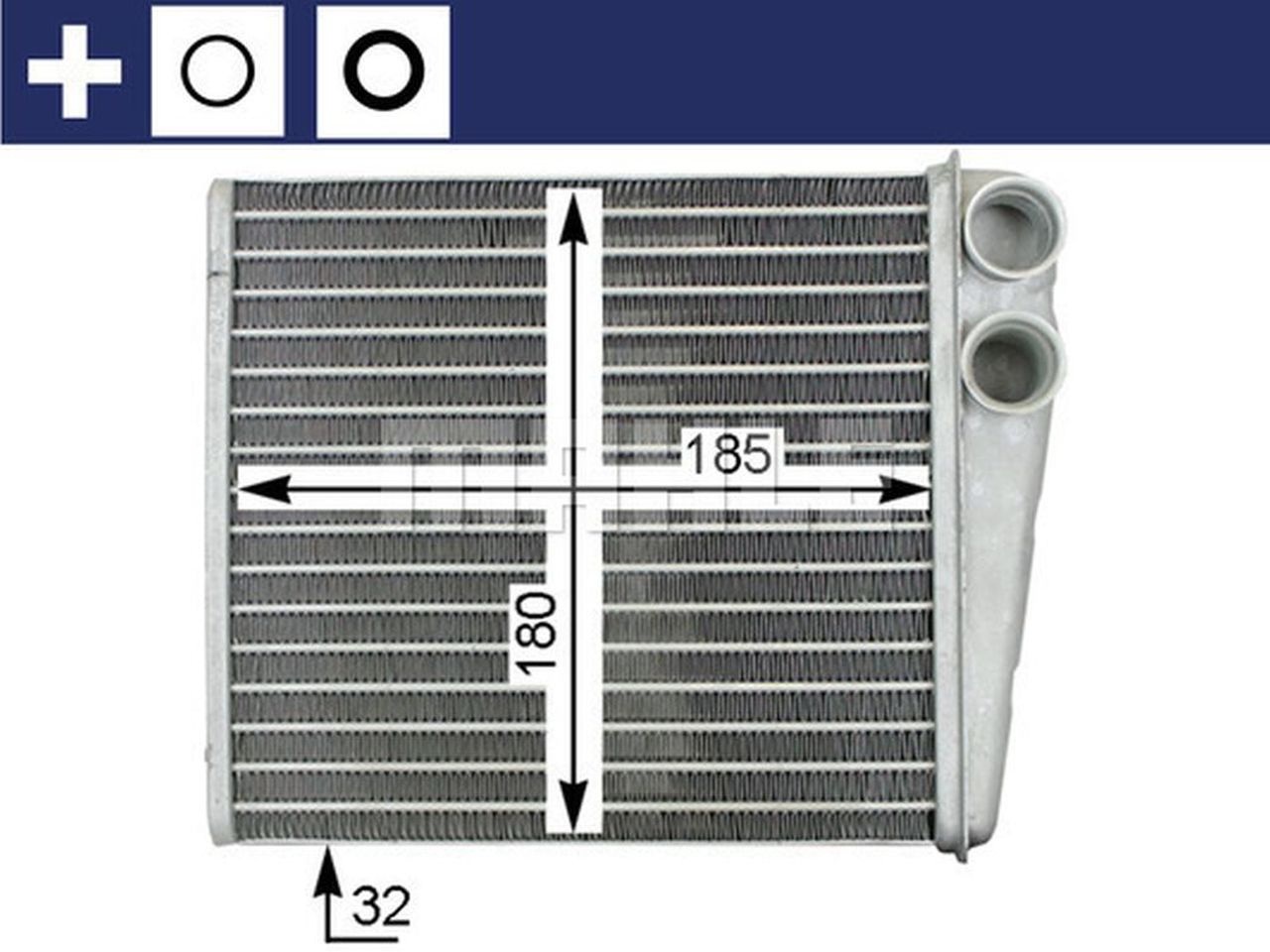 MAHLE PC Interior heat exchanger AH208000S