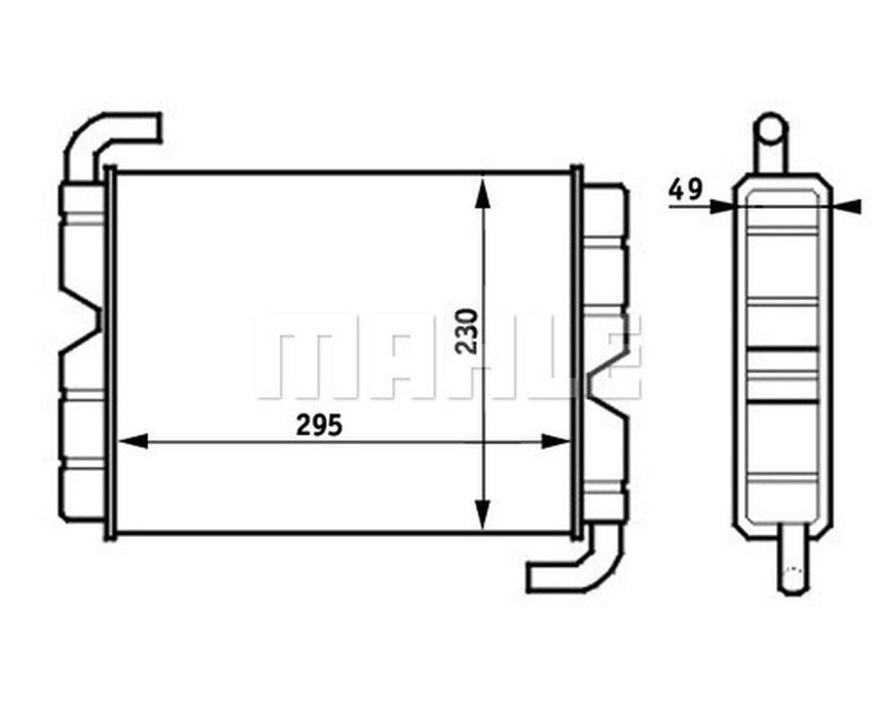 MAHLE Truck/Bus Interior heat exchanger AH45000S