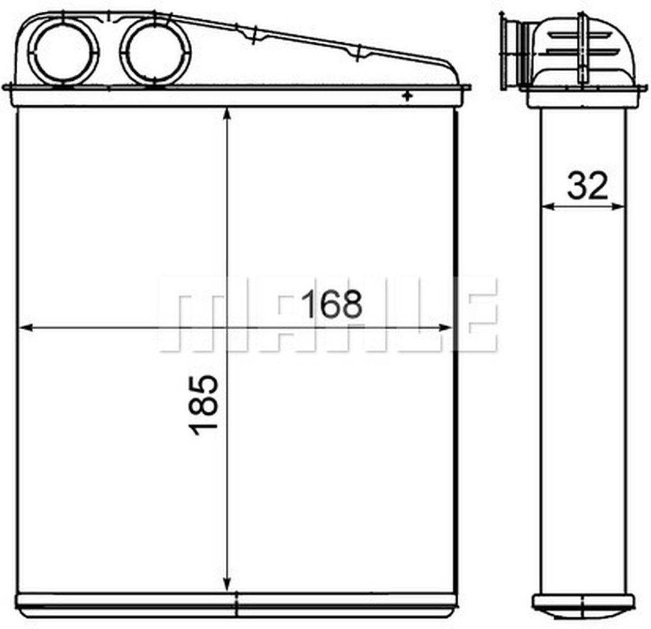 MAHLE PC Interior heat exchanger AH8000S