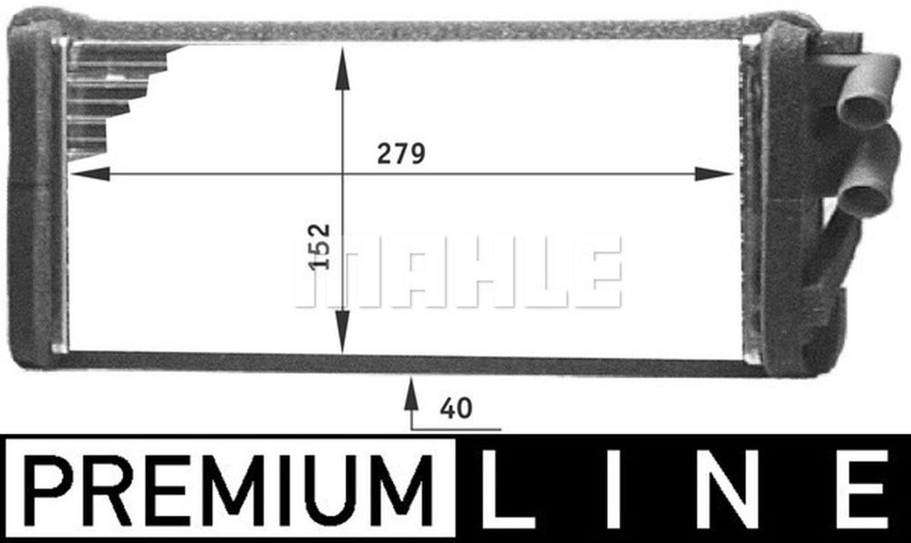 MAHLE PC Interior heat exchanger AH98000P