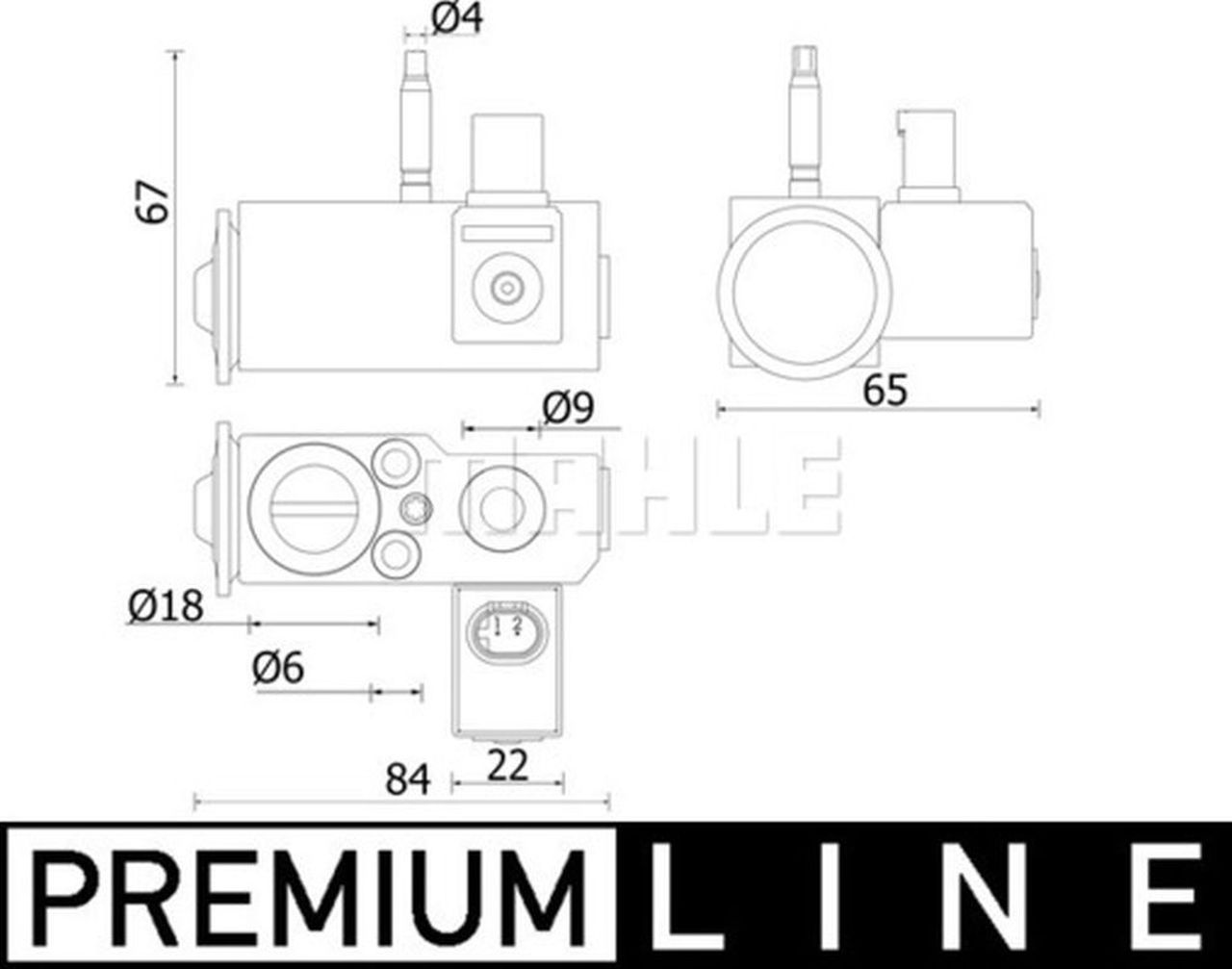 MAHLE Premium Line Aircon Expansion Valve AVE144000P