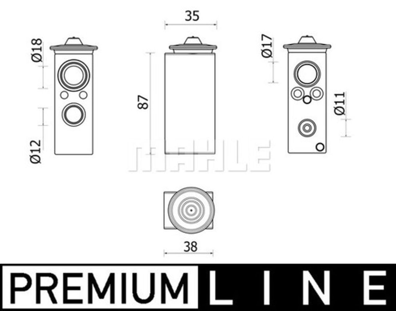 MAHLE Premium Line Aircon Expansion Valve SIMPLE FIT AVE146000P