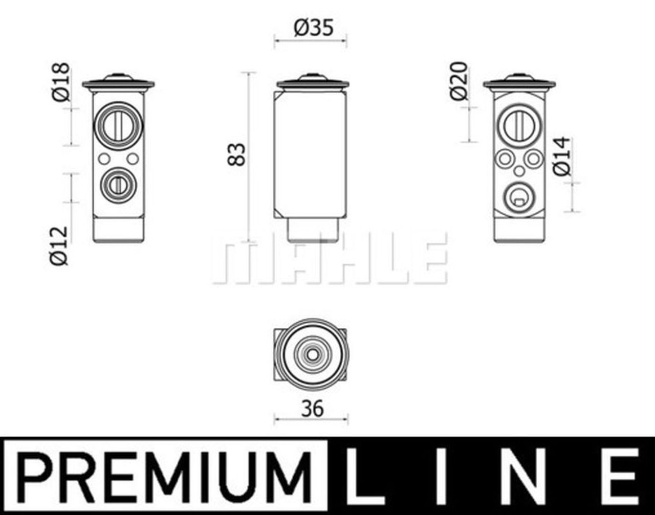 MAHLE Premium Line Aircon Expansion Valve AVE148000P
