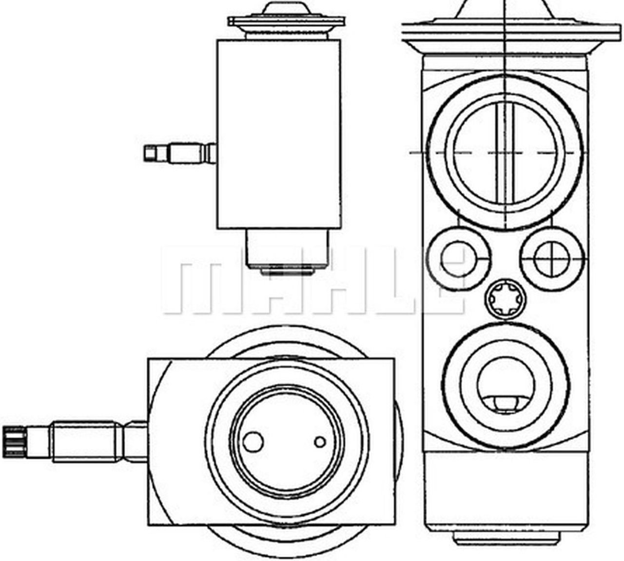 MAHLE PC Expansion valve and orifice tube AVE66000P
