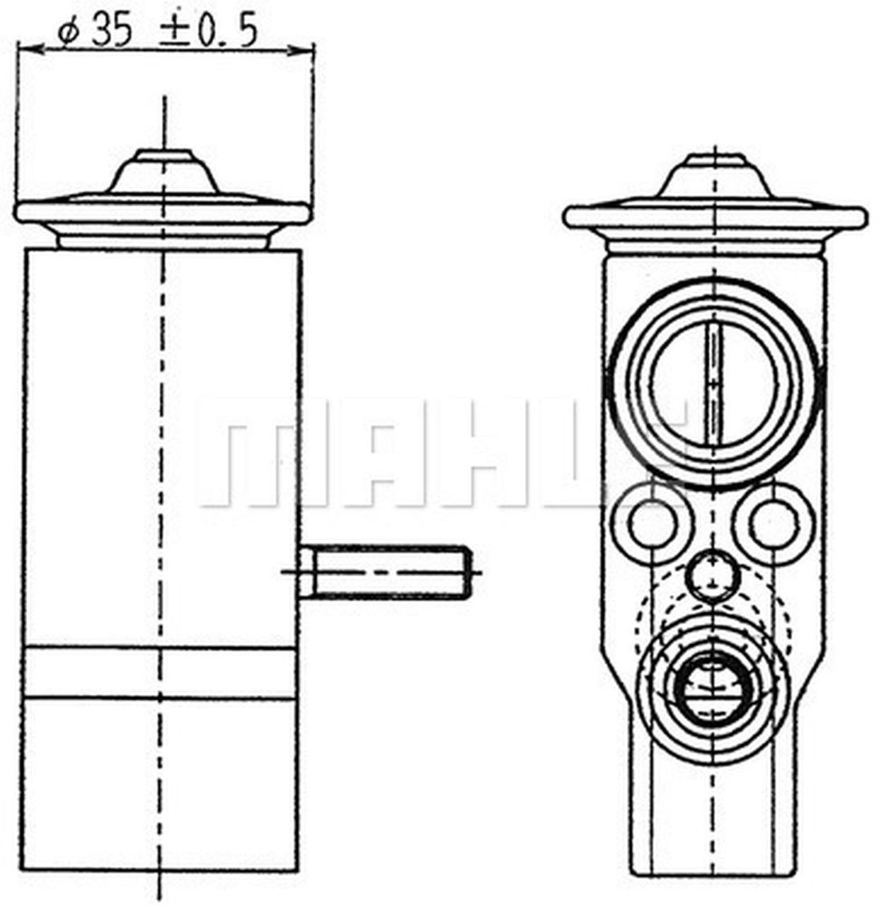 MAHLE PC Expansion valve and orifice tube AVE89000P