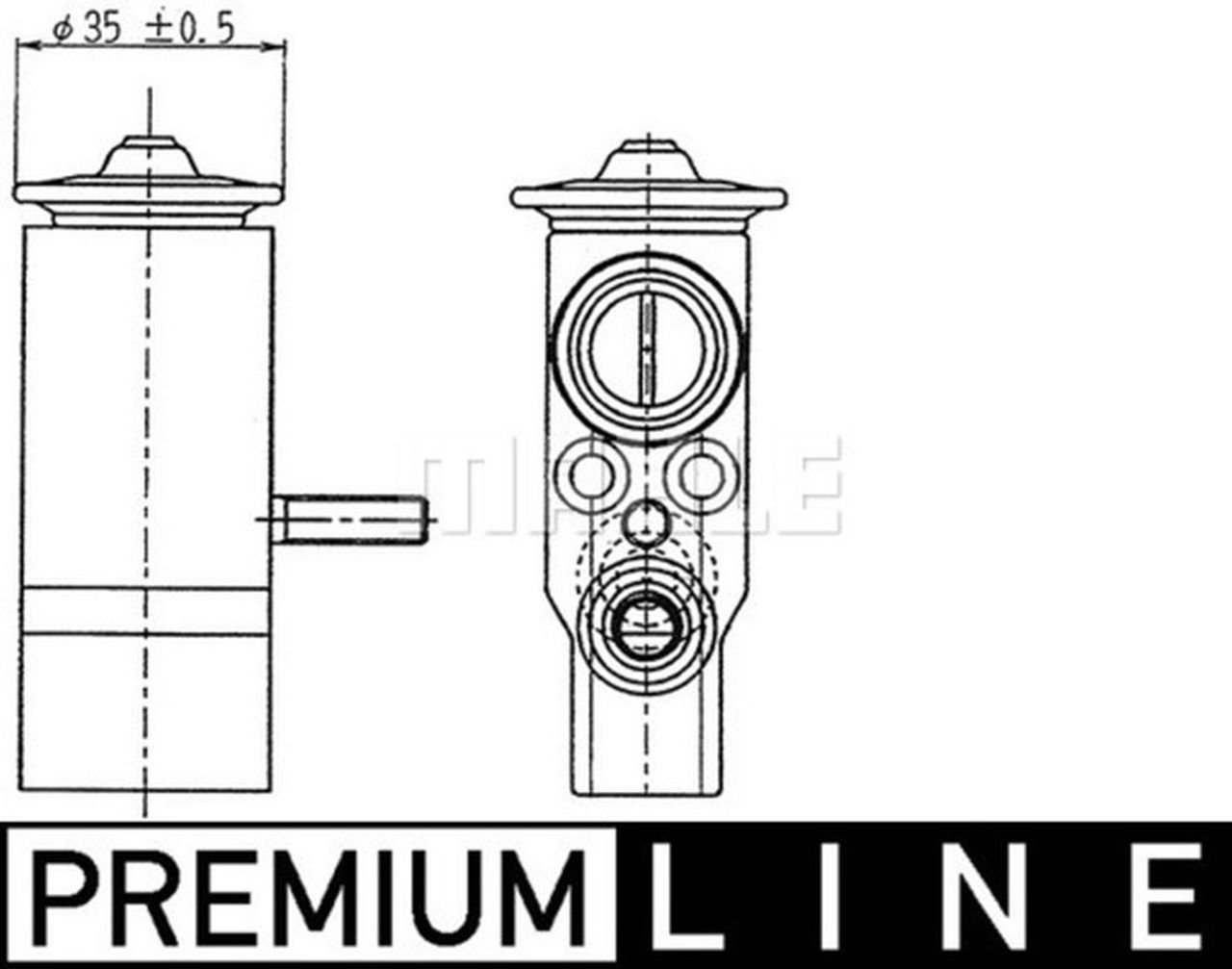 MAHLE PC Expansion valve and orifice tube AVE89000P