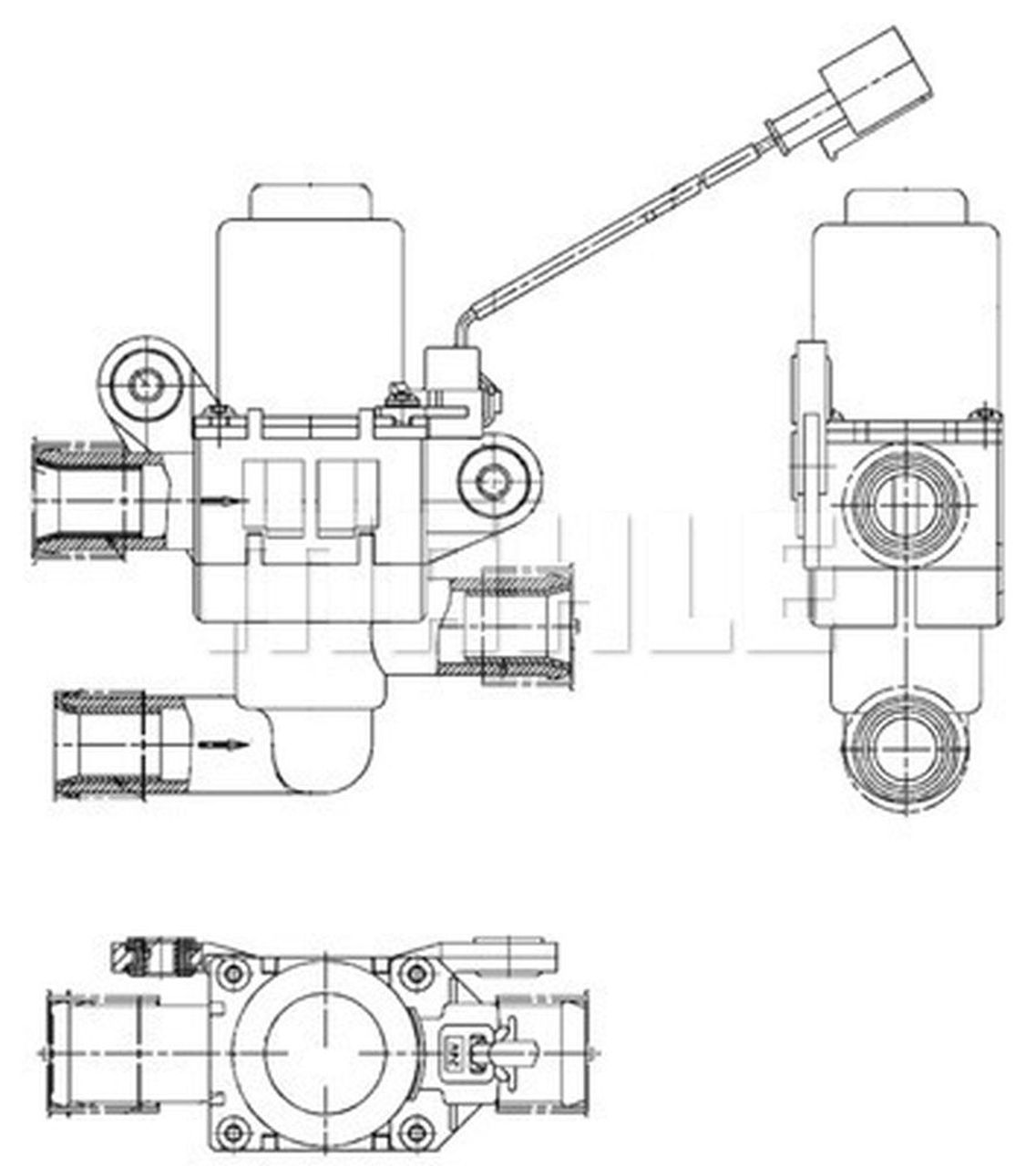 MAHLE Truck/Bus Aircon solenoid valve AVS2000P