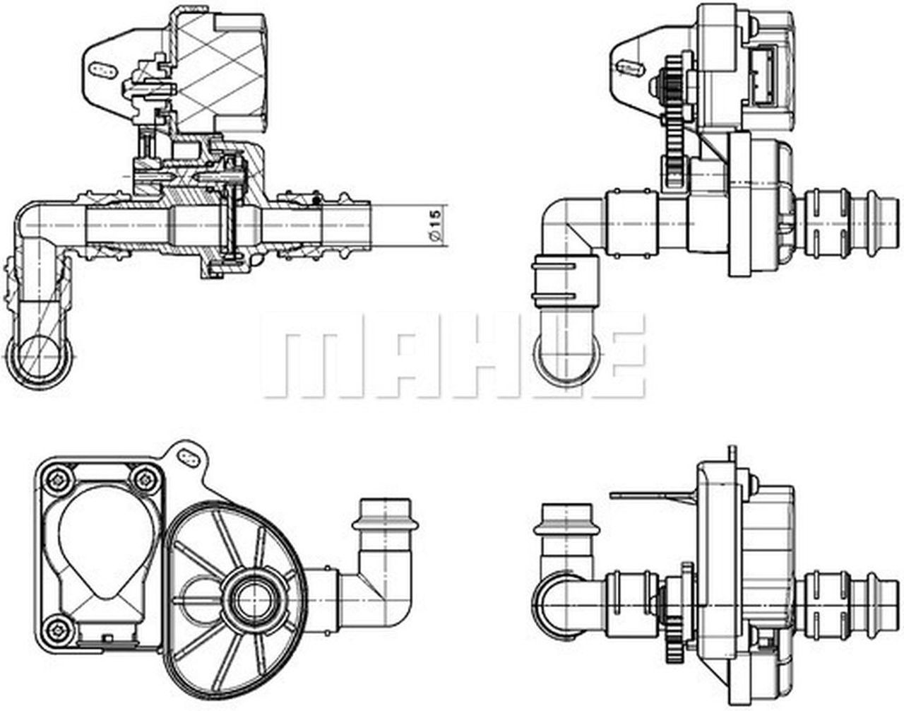 MAHLE Truck/Bus Aircon solenoid valve AVS4000P