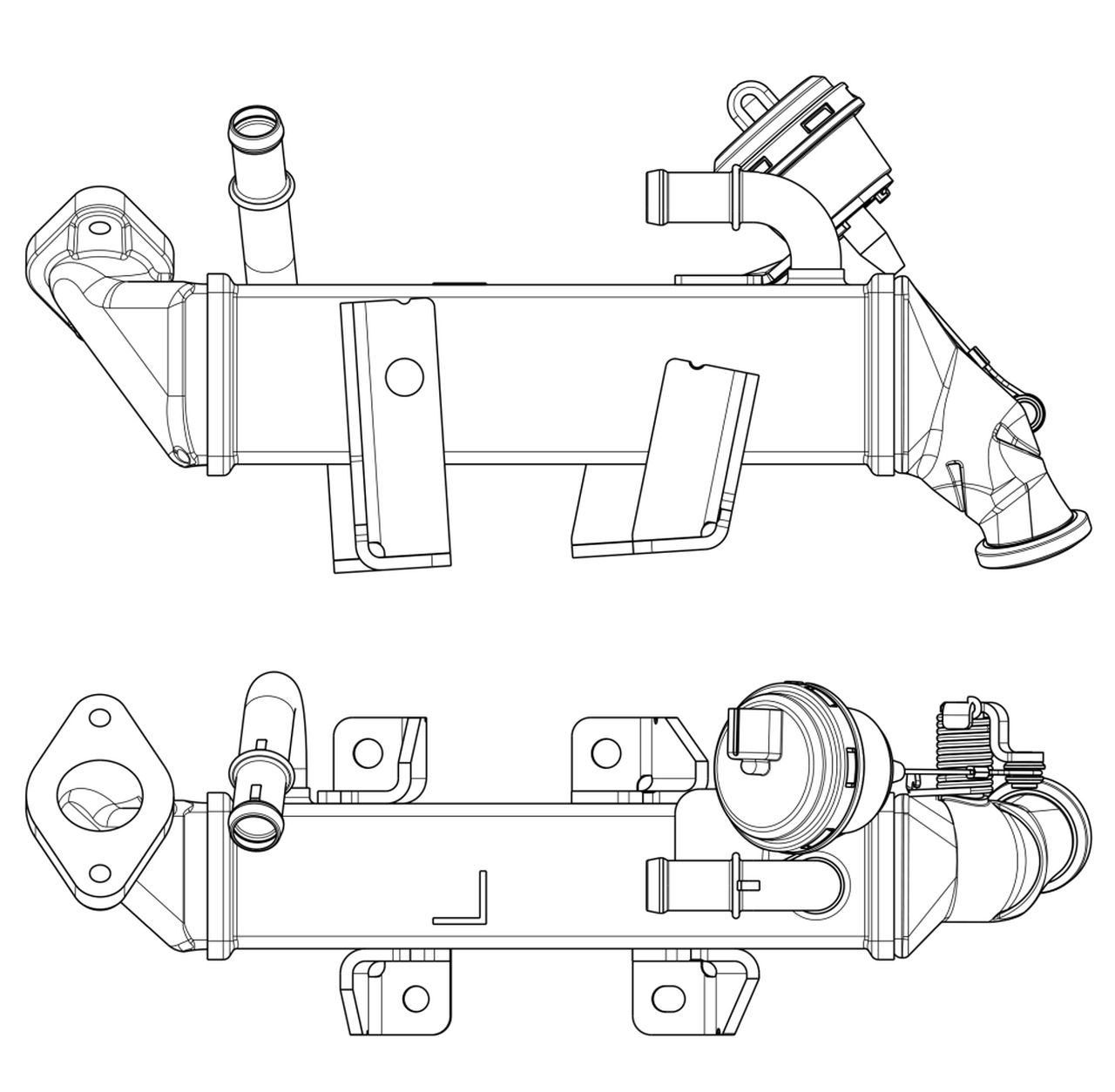 MAHLE PC Exhaust gas recirculation cooler (EGR-cooler) CE19000P