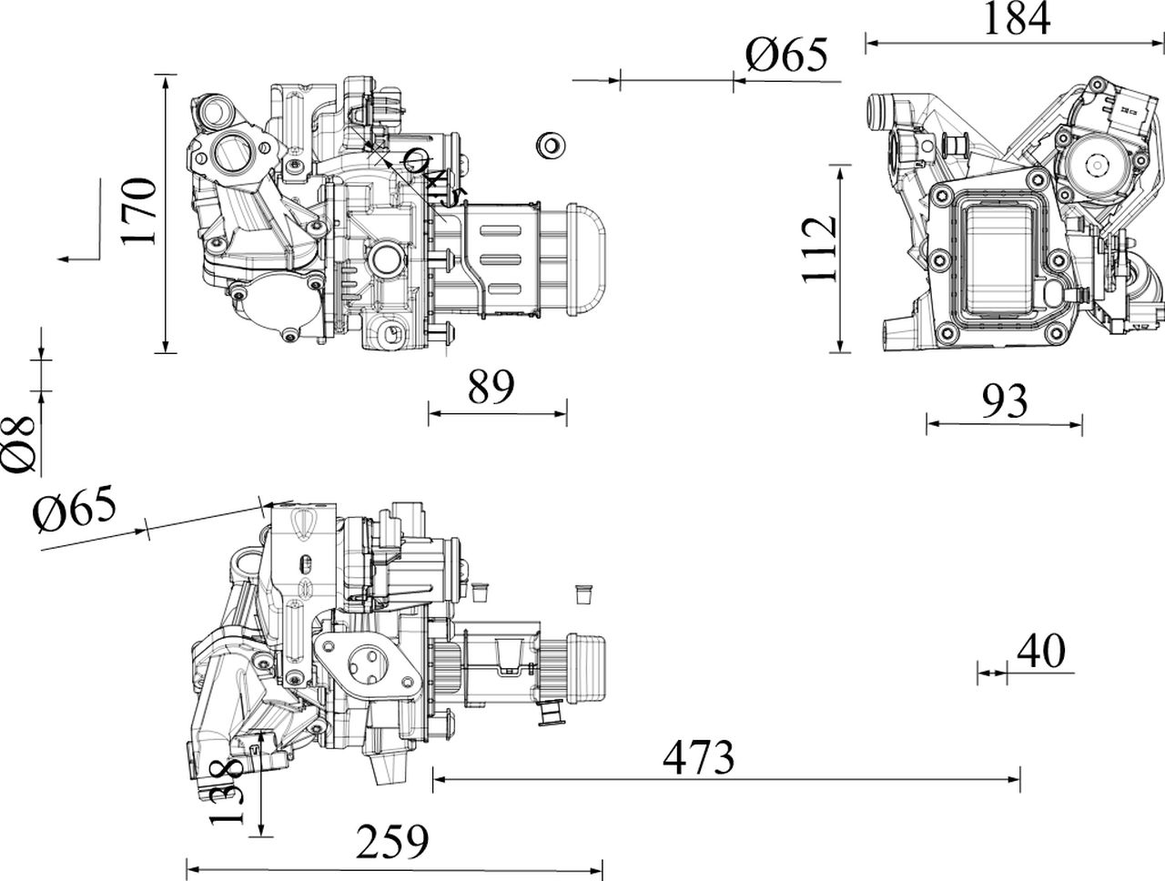 MAHLE Premium Line EGR Cooler CE42000P