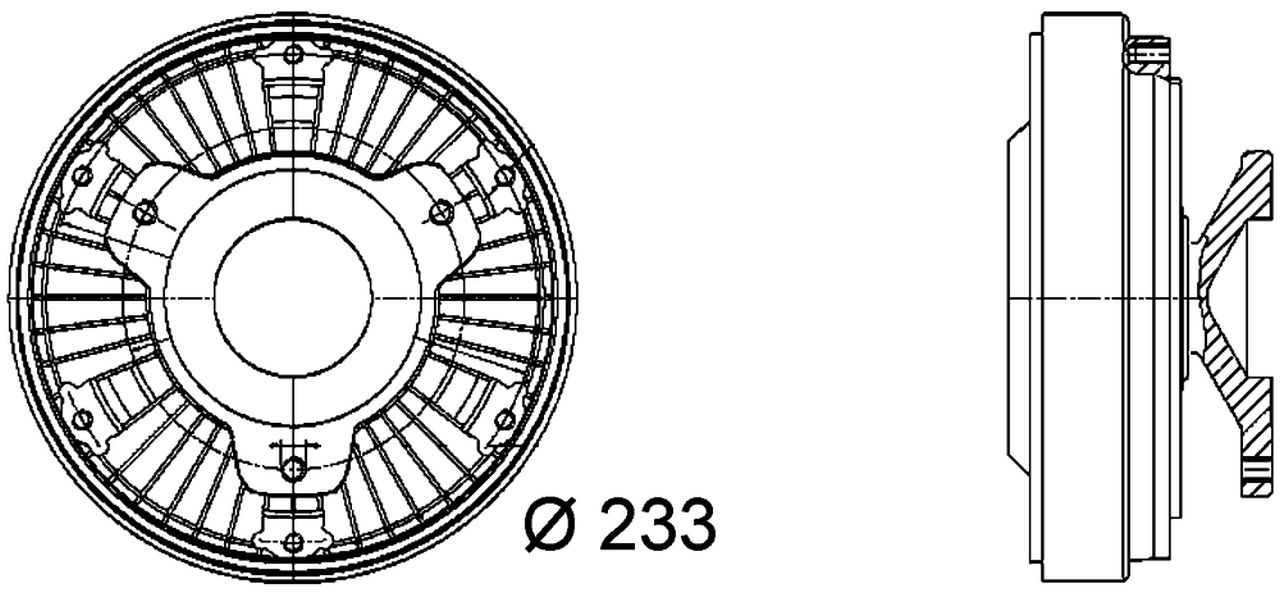 MAHLE Truck/Bus Radiator fan clutch CFC17000P