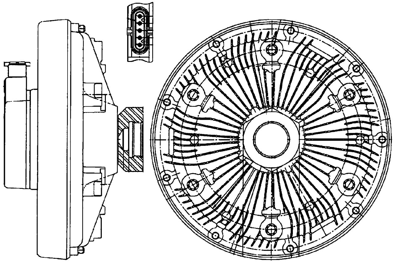 MAHLE OHW Radiator fan clutch CFC229000P