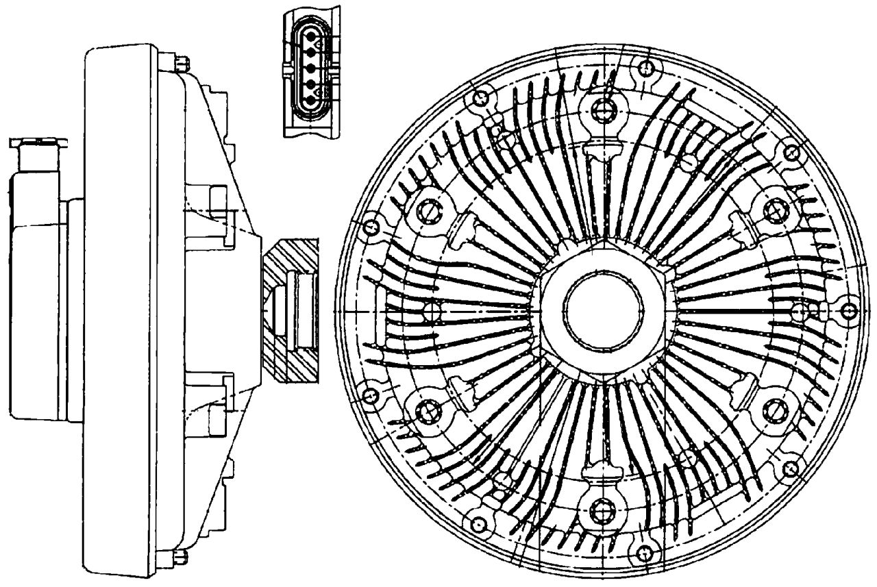 MAHLE OHW Radiator fan clutch CFC229000P