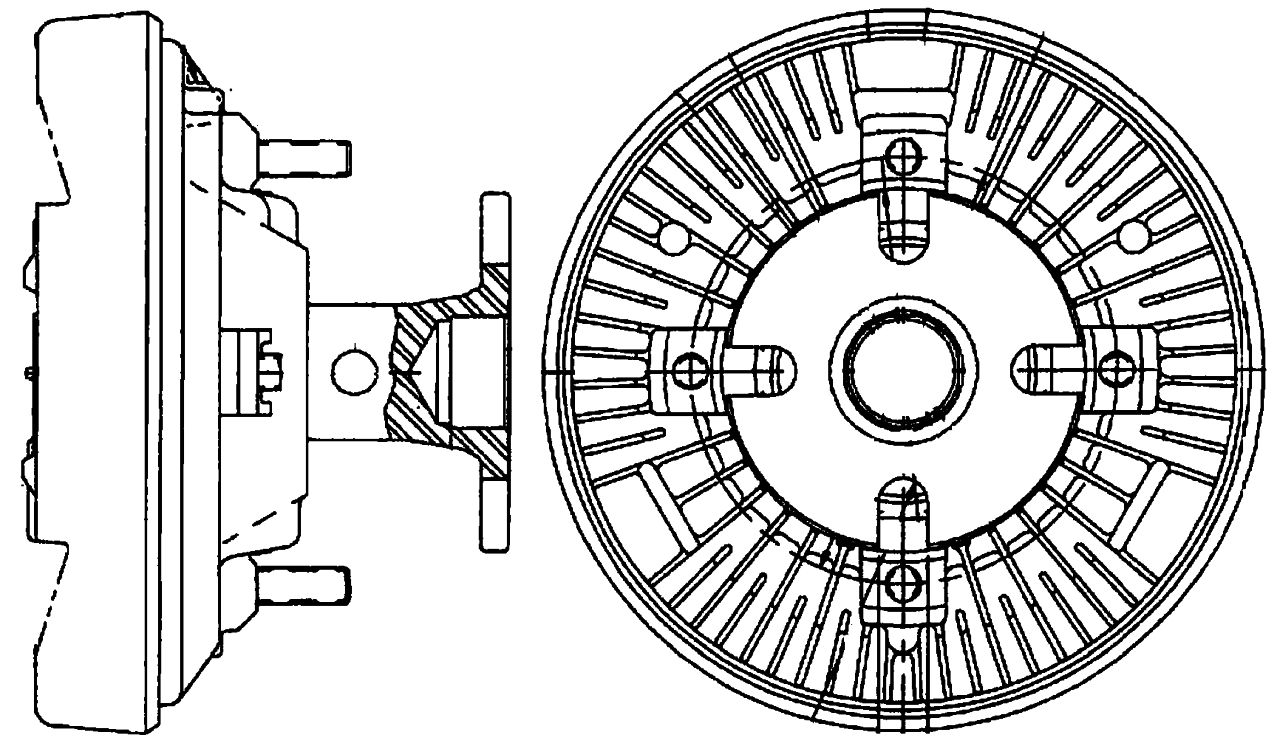 MAHLE OHW Radiator fan clutch CFC231000P