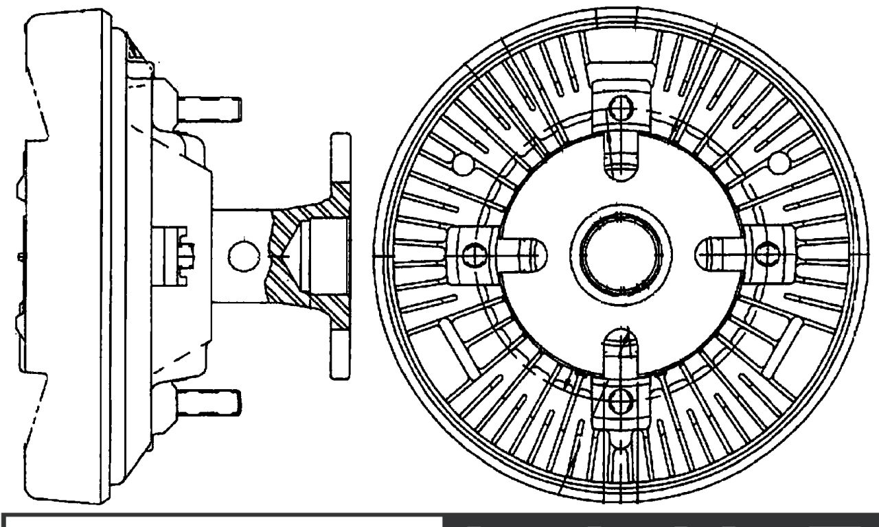 MAHLE OHW Radiator fan clutch CFC231000P