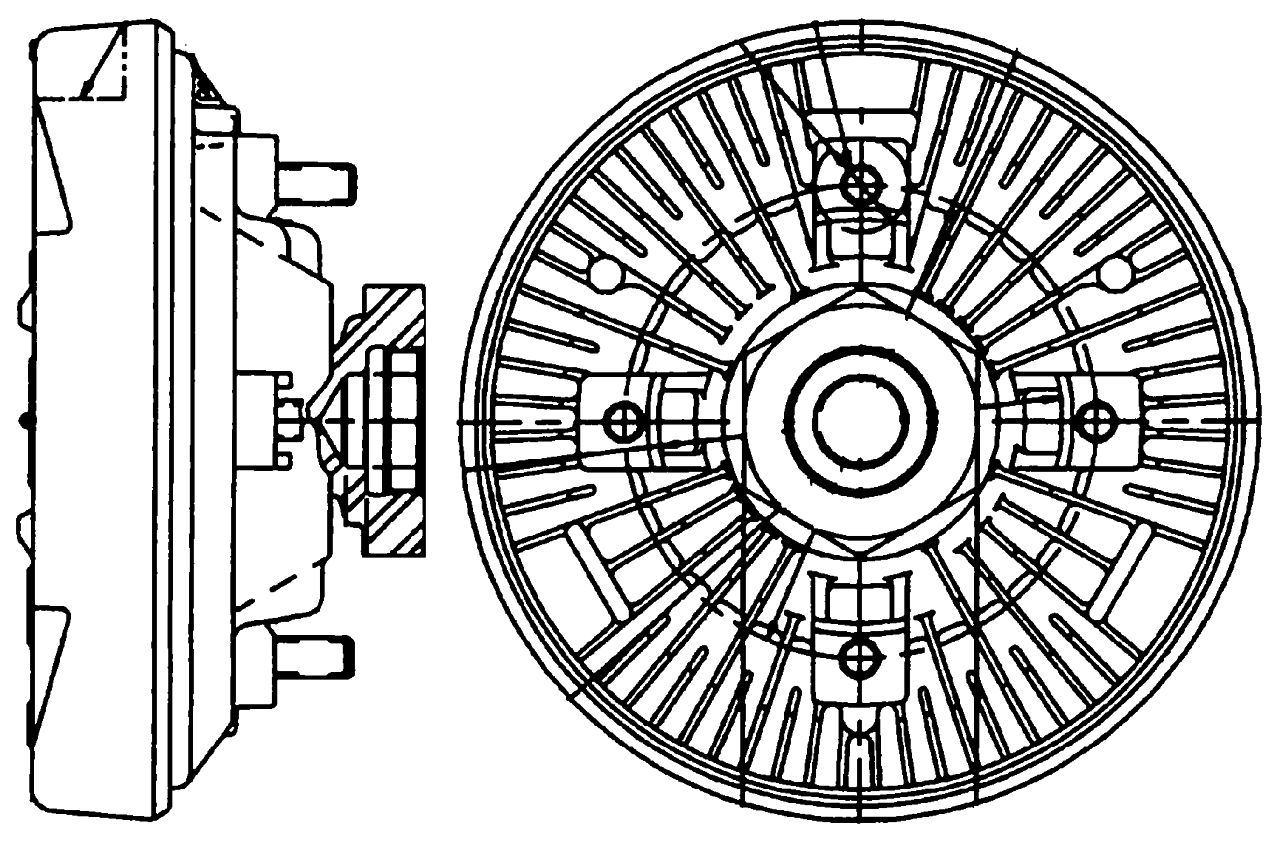 MAHLE OHW Radiator fan clutch CFC232000P