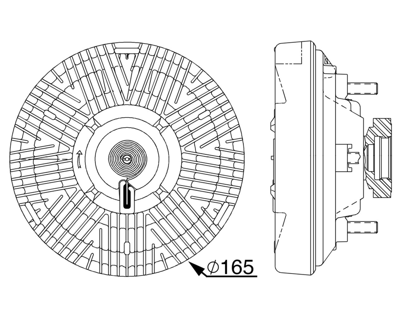 MAHLE Truck/Bus Radiator fan clutch CFC238000P