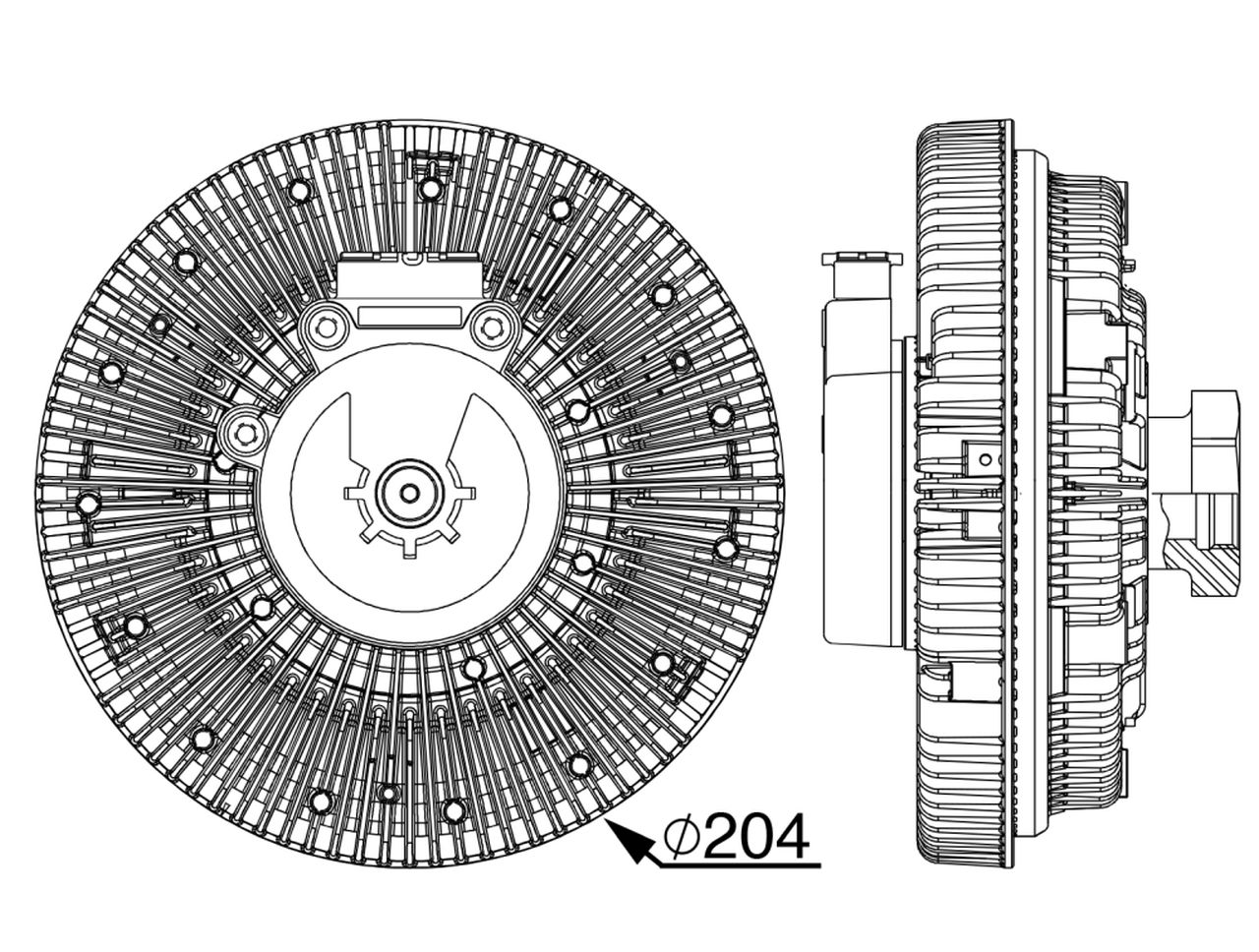 MAHLE OHW Radiator fan clutch CFC245000P