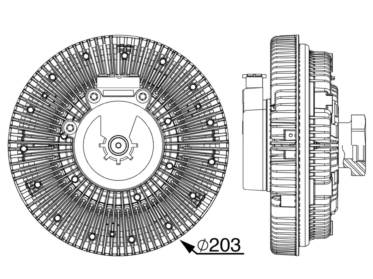MAHLE OHW Radiator fan clutch CFC247000P