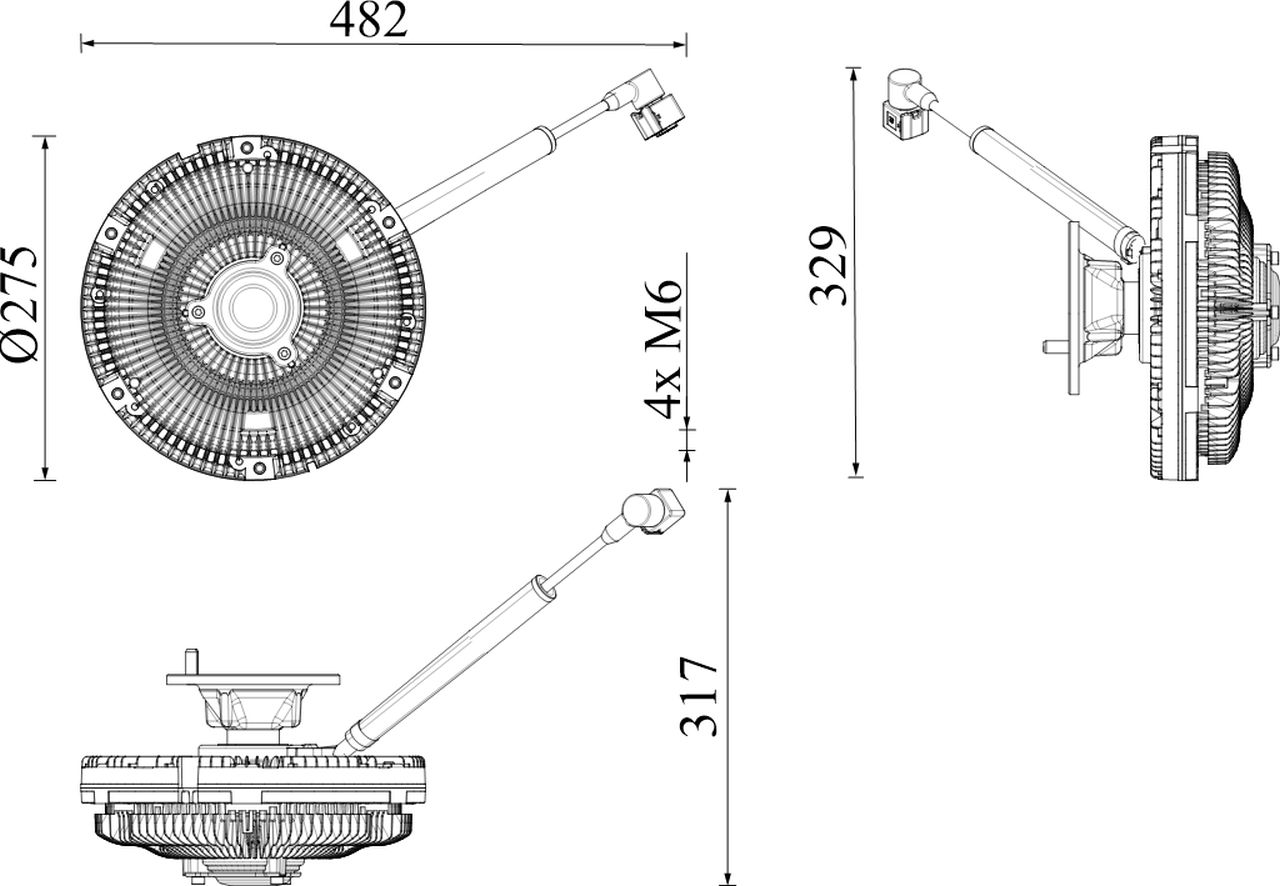 MAHLE Premium Line Radiator fan clutch CFC269000P