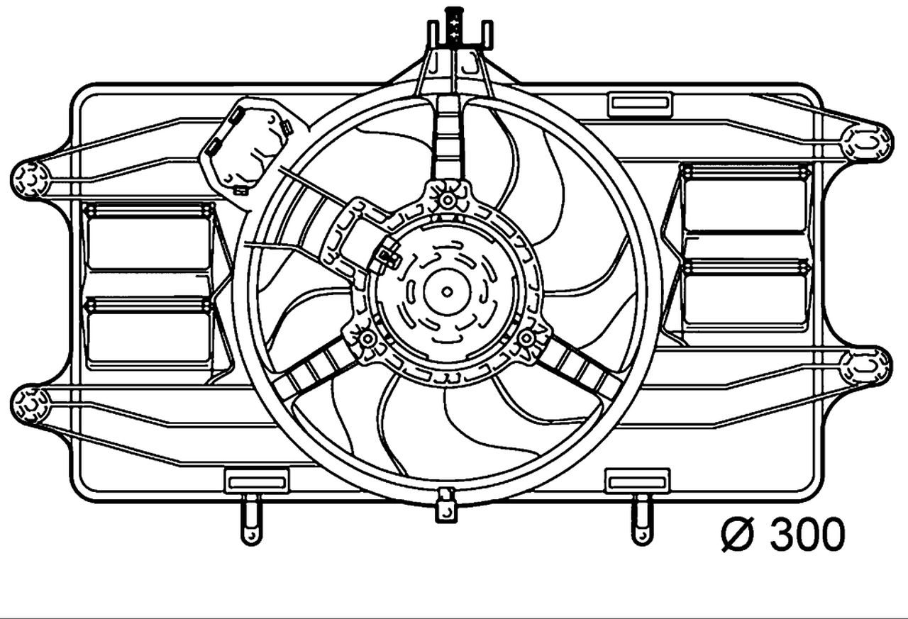 MAHLE PC Radiator/condenser fan  CFF142000P