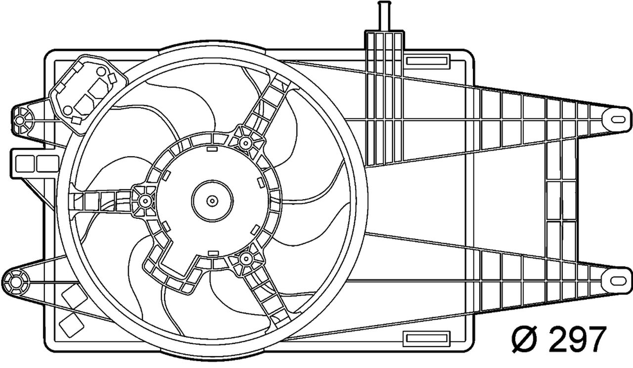 MAHLE PC Radiator/condenser fan  CFF150000P