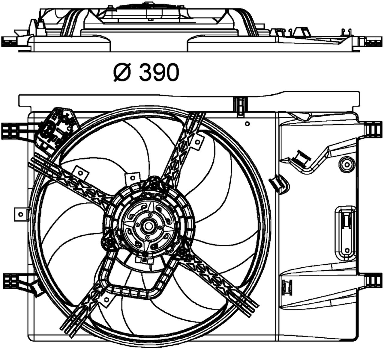 MAHLE PC Radiator/condenser fan  CFF181000P